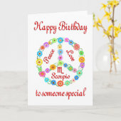 Happy Birthday Scorpio Karte (Gelbe Blume)