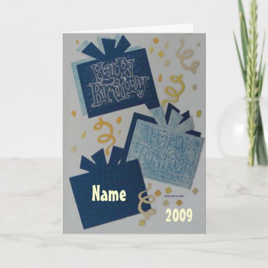 Happy Birthday - Scrapbook 2 - Seasons Card Karte (Vorderseite)