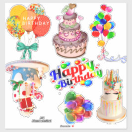 Happy Birthday Scrapbooking Stickers Aufkleber