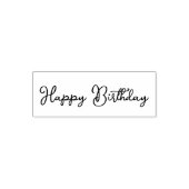 Happy Birthday Script Cursive Text Template Permastempel (Design)
