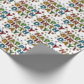 Happy Birthday Script Geschenkpapier (Ecke)