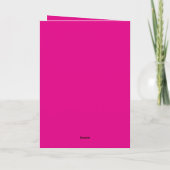 Happy Birthday Script Name Pink Black Gold Karte (Rückseite)