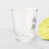 Happy Birthday Script Schnapsglas (Links)