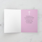 Happy Birthday Scripture Ecclesiastes 3 11 Flowers Karte (Innenseite)