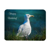 Happy Birthday Seagull Magnet (Horizontal)