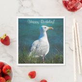 Happy Birthday Seagull Serviette (Beispiel)