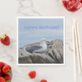 Happy Birthday Seagull Serviette (Beispiel)