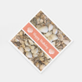 Happy Birthday Seashells Serviette (Ecke)