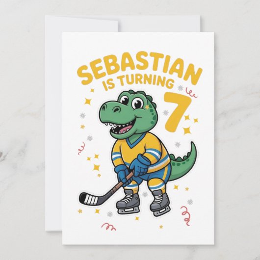 Happy Birthday Sebastian Invitation Einladung (Vorderseite)