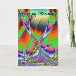 Happy Birthday Segelboote in Rainbows Karte