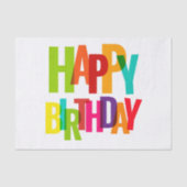 Happy Birthday Seidenpapier (Vorderseite)