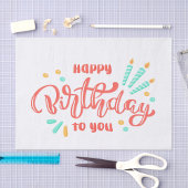 Happy Birthday Seidenpapier