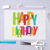 Happy Birthday Seidenpapier