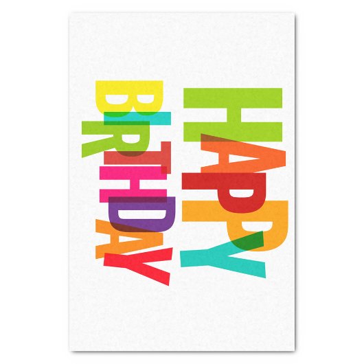 Happy Birthday Seidenpapier