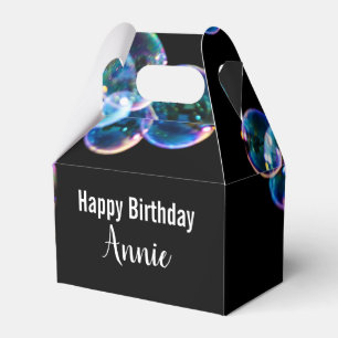 Happy Birthday Seife Blasen mit Individuelle Name Geschenkschachtel