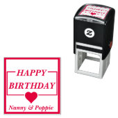 Happy Birthday Self Incentive Personalisierte Brie Permastempel (Beispiel)