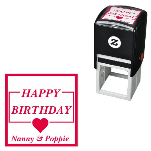 Happy Birthday Self Incentive Personalisierte Brie Permastempel (Beispiel)