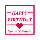 Happy Birthday Self Incentive Personalisierte Brie Permastempel (Design)