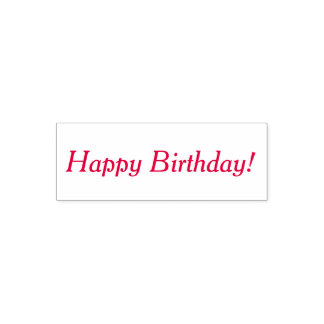 Happy Birthday Self Inking Rubber Briefmarke Permastempel