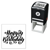 Happy Birthday Self Inking Rubber Briefmarke Permastempel (Beispiel)