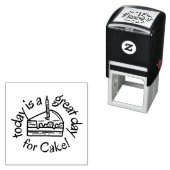 Happy Birthday Self Inking Rubber Briefmarke Permastempel (Beispiel)