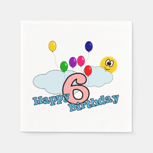 Happy Birthday Serviette (Vorderseite)