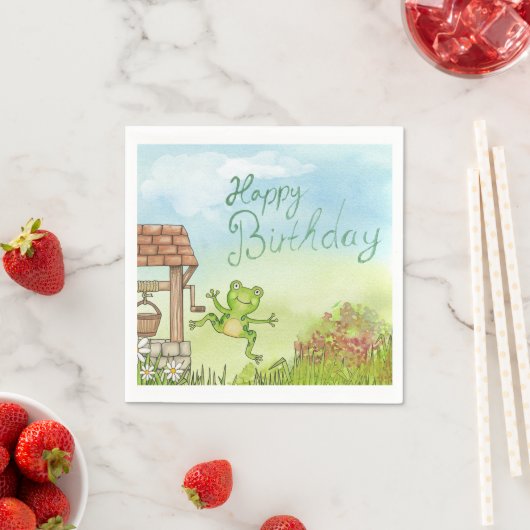 Happy Birthday Serviette (Beispiel)