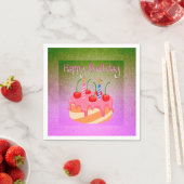Happy Birthday Serviette (Beispiel)