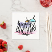 Happy Birthday Serviette (Beispiel)