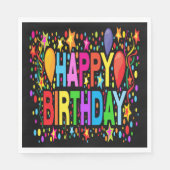 HAPPY BIRTHDAY SERVIETTE (Vorderseite)
