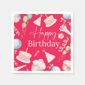 Happy Birthday Serviette (Vorderseite)