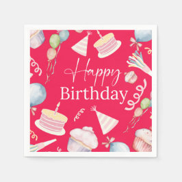 Happy Birthday Serviette