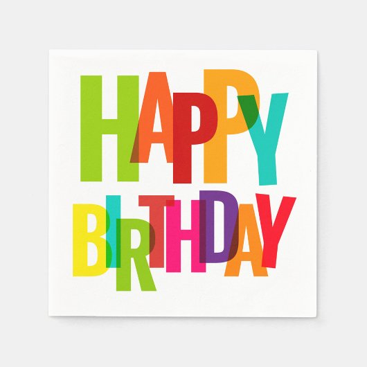 Happy Birthday Serviette