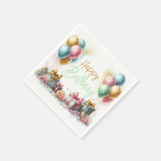 Happy Birthday Serviette (Ecke)