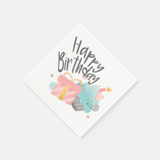 Happy Birthday Serviette (Ecke)