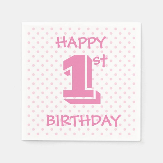 Happy Birthday Serviette (Vorderseite)