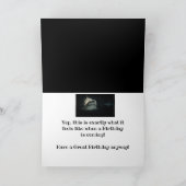 Happy Birthday Shark brieping up Funny Birthday Karte (Innenseite)