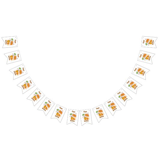Happy Birthday Shiba Inu Bunting Banner (Alle)