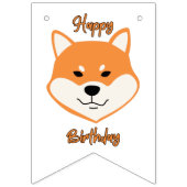 Happy Birthday Shiba Inu Original Banner (Zweite Fahne)