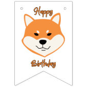 Happy Birthday Shiba Inu Original Banner (Erste Fahne)