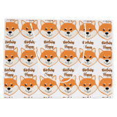Happy Birthday Shiba Inu Original große Geschenkta Geschenktüte (Rückseite)