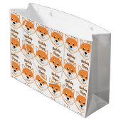 Happy Birthday Shiba Inu Original große Geschenkta Große Geschenktüte (Rückseite Schrägansicht)
