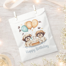 Happy Birthday Shih Tzu Dogs Geburtstagskuchen Geschenktütchen
