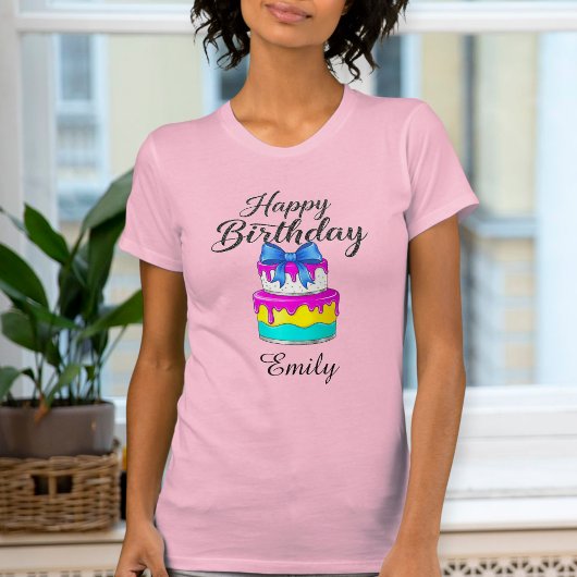 Happy birthday shirt cake, Personalized 