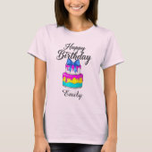 Happy birthday shirt cake Personalized (Vorderseite)