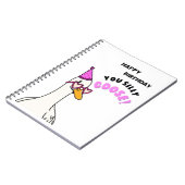 Happy Birthday Sie Albern Gans Notizblock (Linke Seite)
