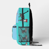 Happy Birthday Sie Cool Tabby Cat Mens Husband Bedruckter Rucksack (Rechts)