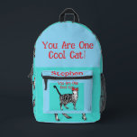 Happy Birthday Sie Cool Tabby Cat Mens Husband Bedruckter Rucksack<br><div class="desc">Herzlichen Glückwunsch zum Geburtstag Sie Cool Tabby Cat Geburtstagskarte. Diese schöne Karte würde jeden Liebhaber von Katzen Anzug machen. Entworfen aus einer meiner originalen Tintenstift-Zeichnungen. Diese Karte wird sicher begeistert sein!</div>