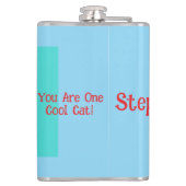 Happy Birthday Sie Cool Tabby Cat Mens Husband Flachmann (Rückseite)