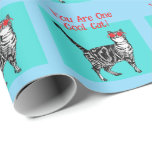 Happy Birthday Sie Cool Tabby Cat Mens Husband Geschenkpapier<br><div class="desc">Herzlichen Glückwunsch zum Geburtstag Sie Cool Tabby Cat Geburtstagskarte. Diese schöne Karte würde jeden Liebhaber von Katzen Anzug machen. Entworfen aus einer meiner originalen Tintenstift-Zeichnungen. Diese Karte wird sicher begeistert sein!</div>